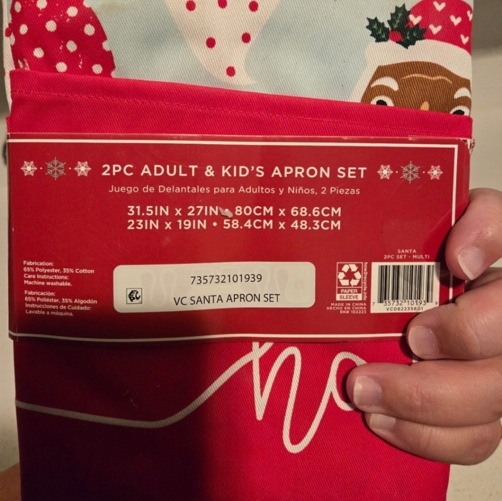 Brand new holiday adult and kids apron